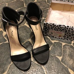 Ankle Strap black heels